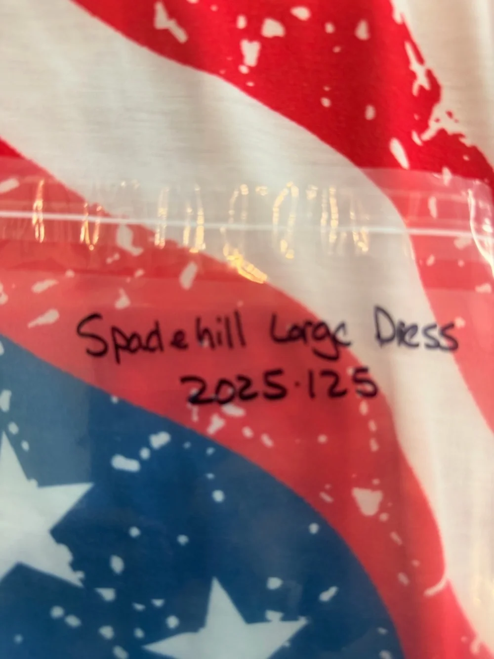American Flag Dress Large Patriotic Tank Dress Red White Blue USA Summer